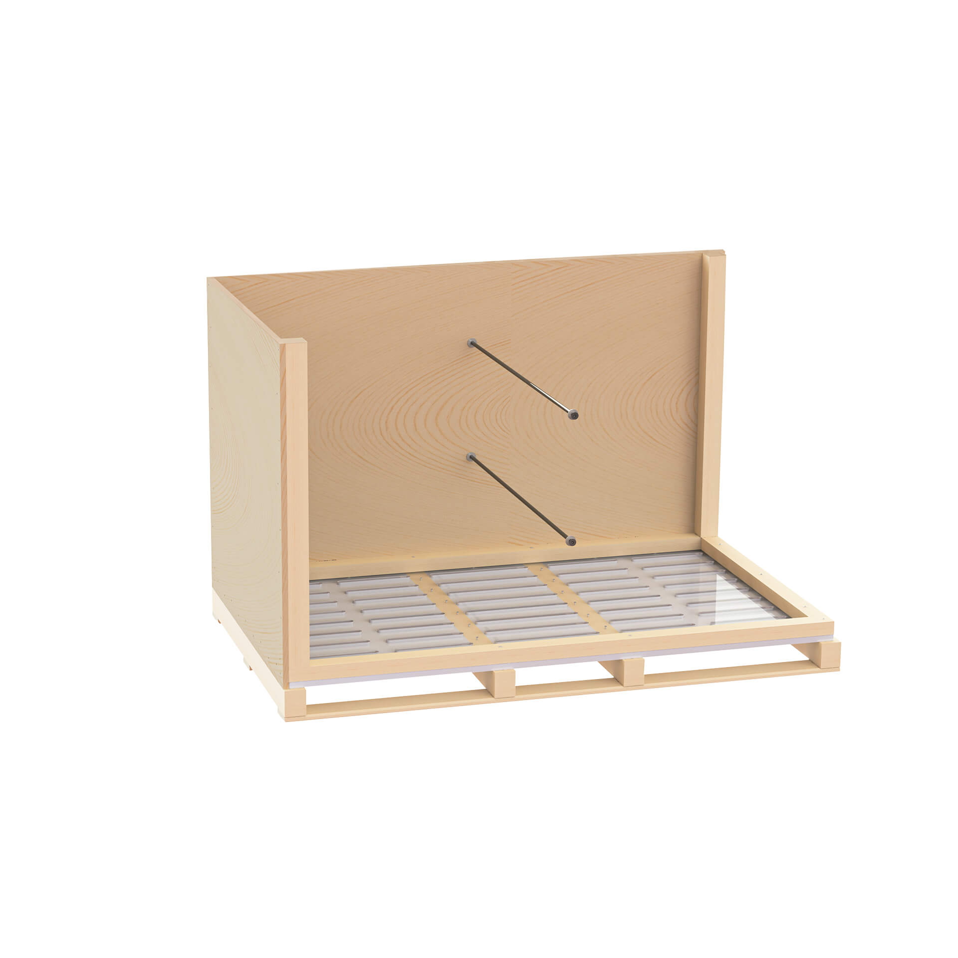 Seed containers with moisture-equalizing wall linings to prevent mould infestation