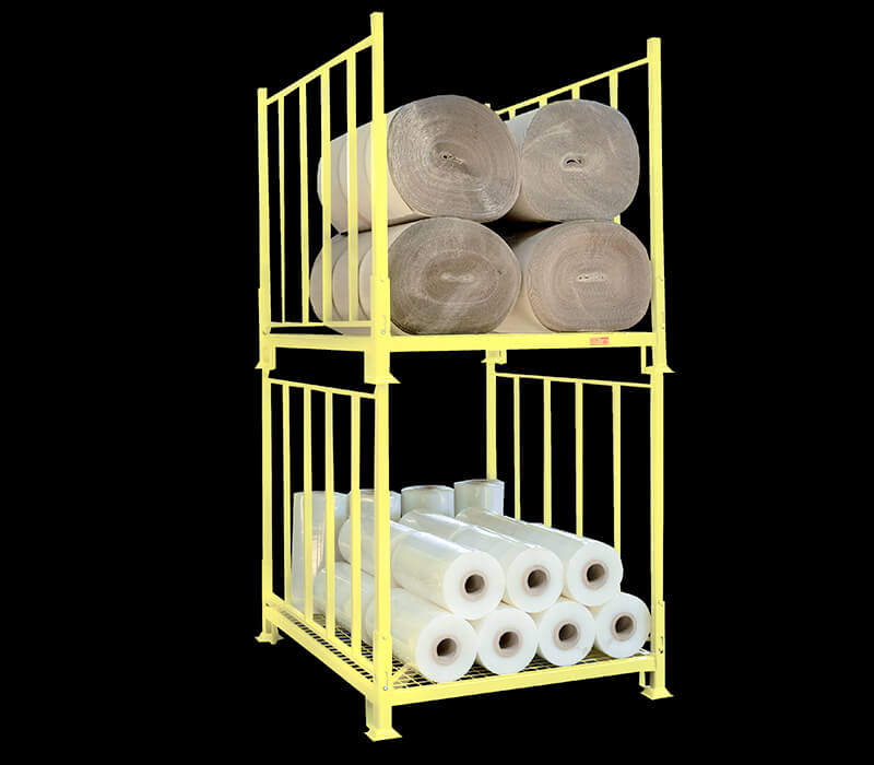 Shelf rack for deep storage